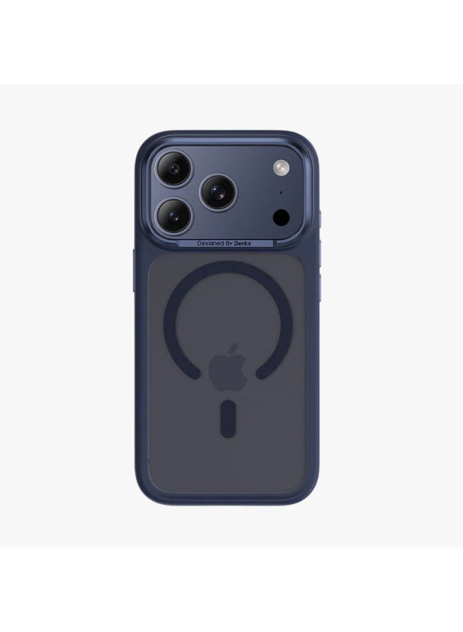 بينكس جراب Benks المميز لهاتف iPhone 17 Pro Max بلون ضبابي، متوافق مع زر التحكم بالكاميرا، ومتوافق مع MagSafe، جراب حماية عسكري مصنوع من ألياف كيفلر من دوبونت - Image 1